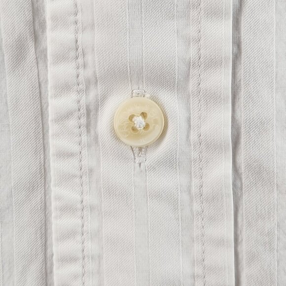 Faconnable XL Cotton Button-Down Striped White French Long Sleeve Shirt Mens - Picture 6 of 16